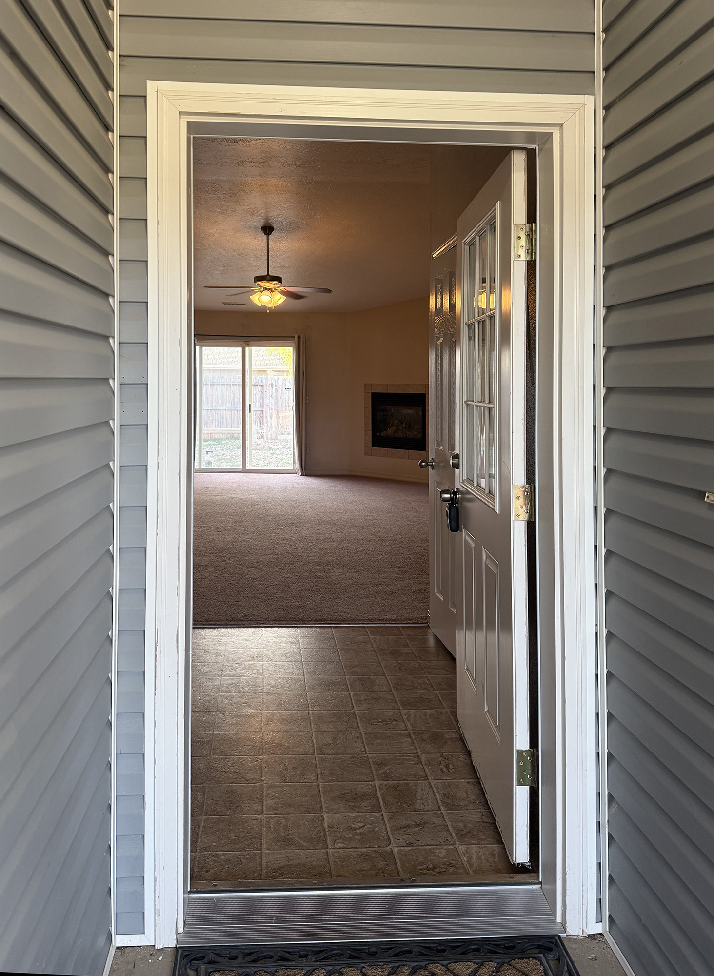 View through front door into Great Room